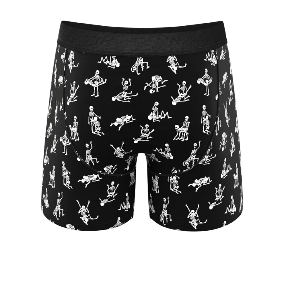 The Bare Back Bones Glow in the Dark Skeletons Ball Hammock®‎ Pouch Underwear